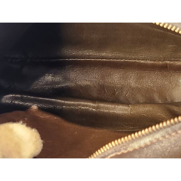 SOLD Fendi Suede and Leather Zucchino FF Logo Crossbody Bag Brown Made in Italy - Picture 13 of 16